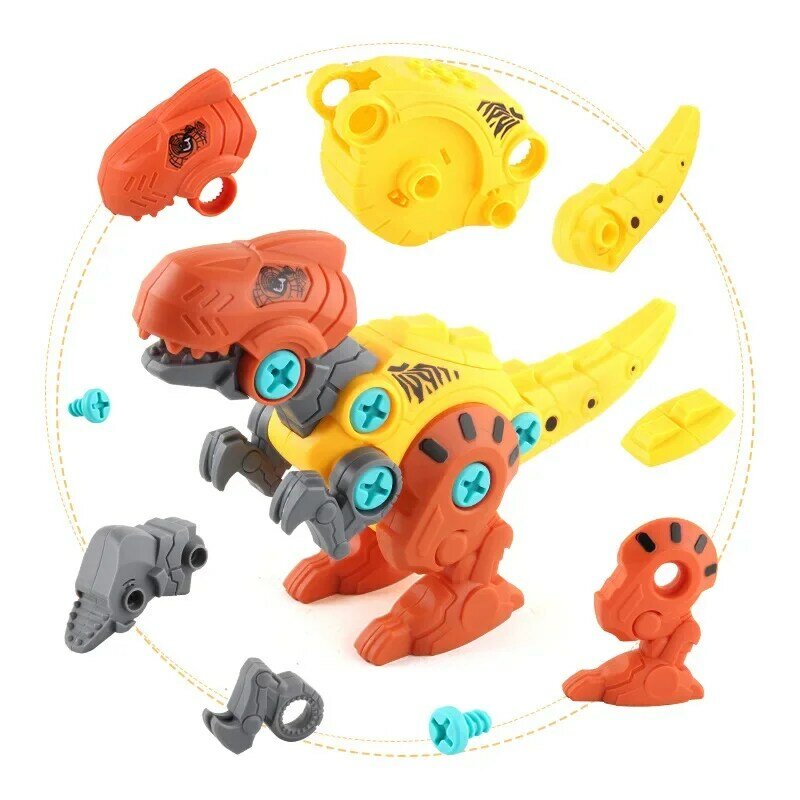 New Puzzle Assembled Tyrannosaurus Model Fit Transform Dinosaur Robot Toy for Kids Dinosaur Toys Gift