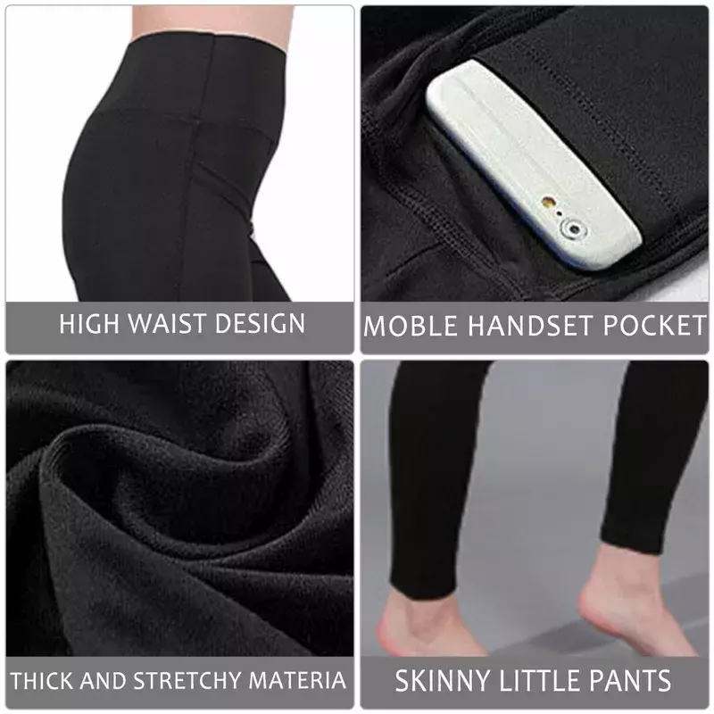 女性用の伸縮性のあるハイウエストヨガタイツ,おなかのコントロール,ポケット付きの伸縮性のあるシームレスなコンプレッションタイツ