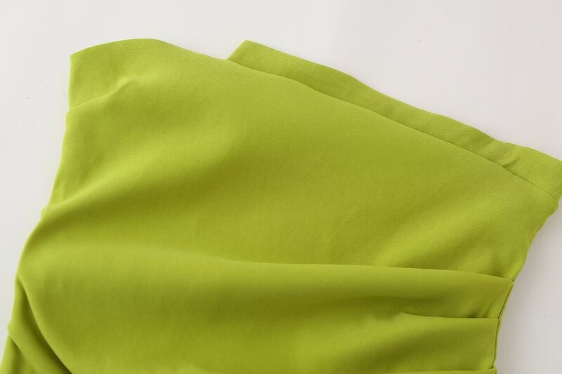 Camiseta de tubo sin tirantes con diseño plisado para mujer, chaleco Retro con espalda descubierta y cremallera, Top elegante, 2024