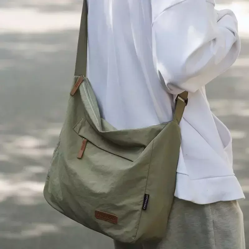 حقيبة كروس بودي للرجال والنساء ، قماش كبير ، حقائب ساعي البريد للطلاب ، كتاب ، حقيبة يد نسائية ، * * ، علامة تجارية