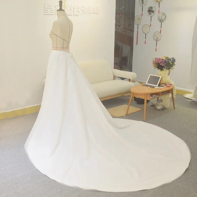 Removable Detachable Skirt Train A Line For Wedding Dress Bridal Gown Wedding Skirt Wedding Accessories Bride Detachable Train