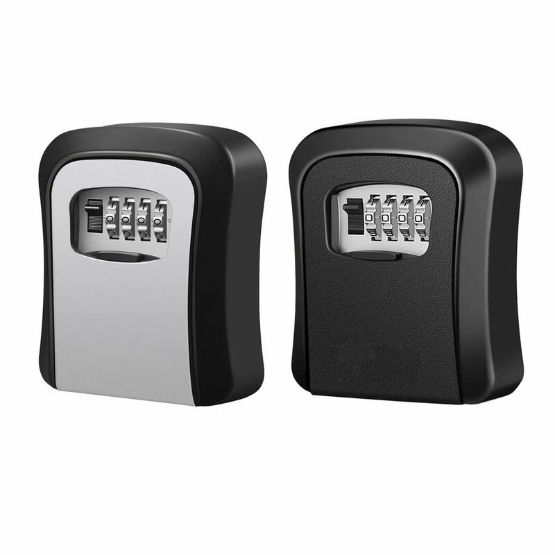 Scatole di sicurezza multifunzionali per chiavi combinate a 4 cifre montate a parete per chiavi di casa/auto