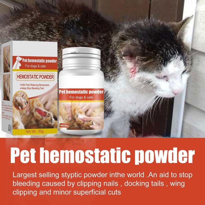 Quick Stop For Dogs Nails Stop polvere stytica Cat And Dog Skin pulizia delle ferite polvere emostatica sollievo dalla polvere per la guarigione delle ferite dell'animale domestico