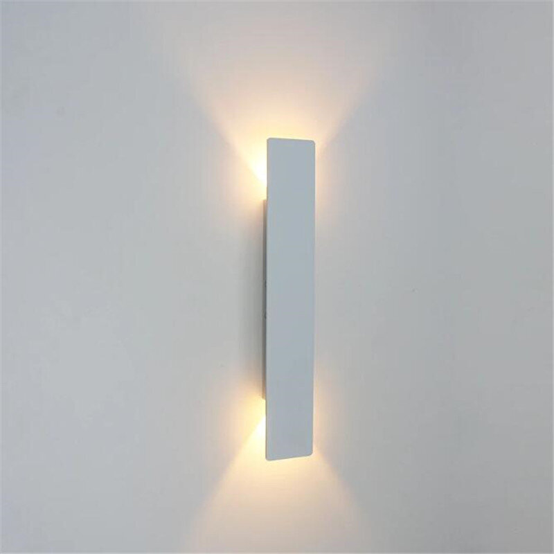 Luz LED de pared para exteriores, lámpara impermeable de aluminio, estilo nórdico moderno, para interiores, sala de estar, porche, jardín