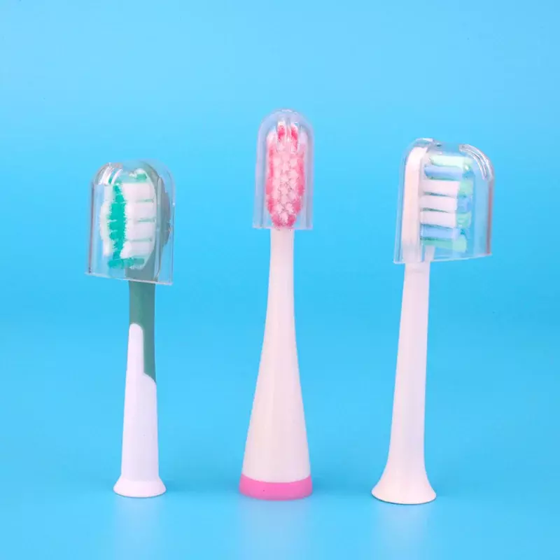 3 buah/Set tempat sikat gigi perjalanan portabel pelindung sikat gigi berkemah mendaki casing penutup sikat gigi anti kuman kesehatan mulut pemegang penutup sikat gigi