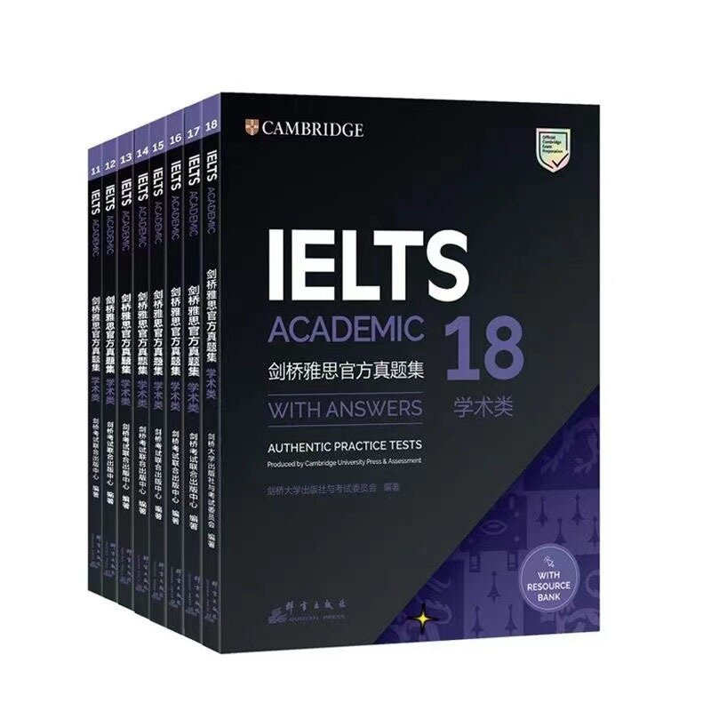 IELTS Academic IELTS Zhenti 5-11/12-18, juego de 7 libros para hablar, leer y escribir, Inglés