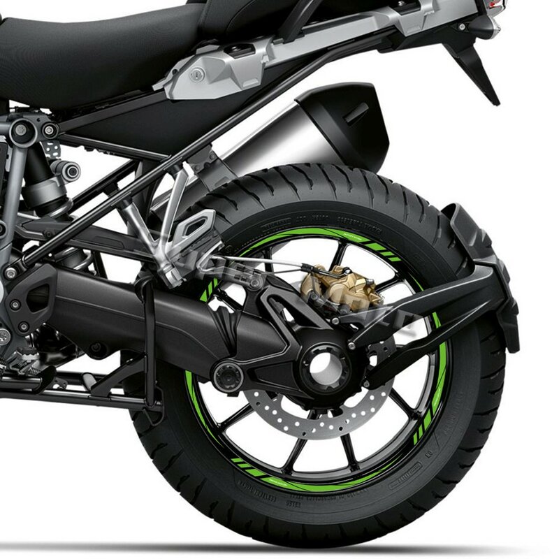 13 "14" 15 "16" 17 "18" Zoll reflektierende Motorrad Felge Aufkleber Radnabe Streifen Reifen Aufkleber Klebeband für Kawasaki Suzuki Honda Yamaha