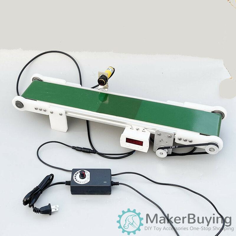 Small desktop conveyor belt with photoelectric counting, assembly line conveyor, PP plastic PVC automatic friction force experim