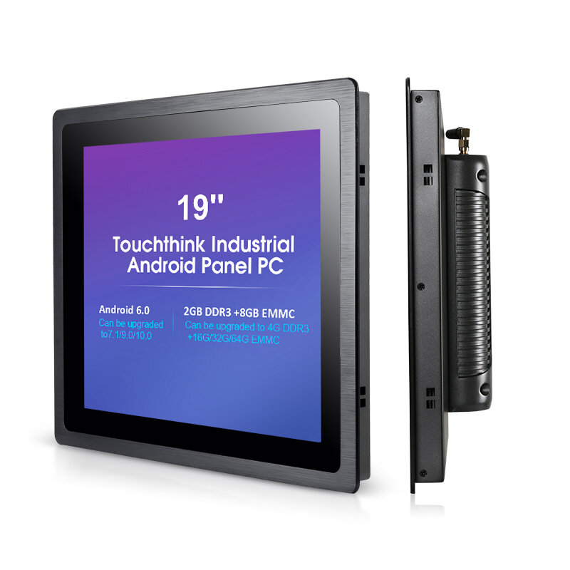 Touchthink-ordenador industrial todo en uno, pantalla táctil para exteriores, android, lcd, panel marino de 19 pulgadas, pc