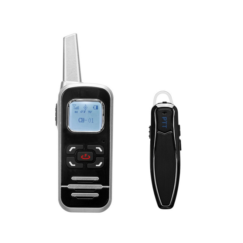 Radio bidireccional T-BL6, walkie-talkie MINI con pantalla LCD, 32 canales, 400-520Mhz, Bluetooth