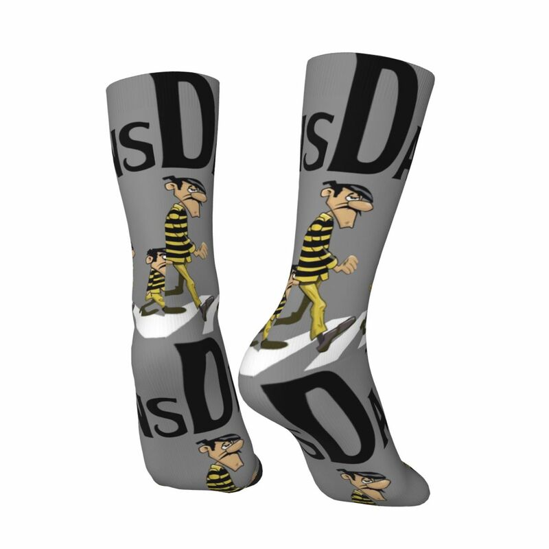 Funny Crazy compression Each Form Sock for Men Hip Hop Harajuku T-The Daltons Happy Quality Pattern Printed Boys Crew Sock