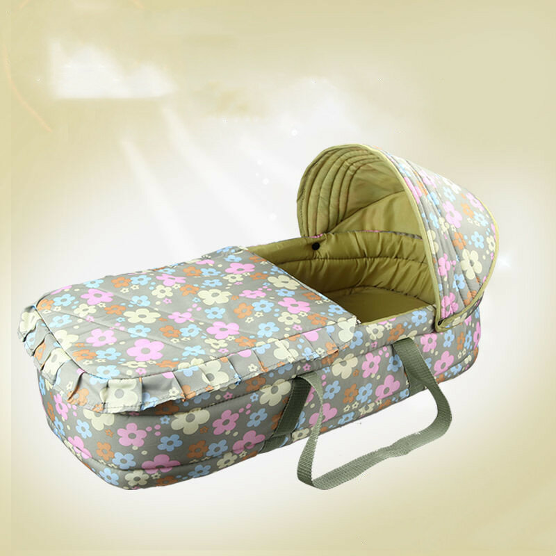 Newborn sleeping basket can lie down portable stroller car portable baby basket toddler sleeping bed