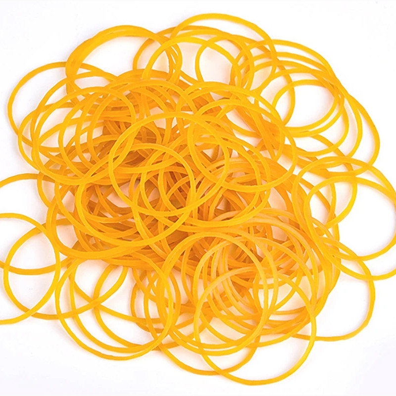 500pc Stretchable Sturdy Elastic Rubber Bands Various Size Ring Rubber Bands Rope Tapes for Money School Stationery Supplies