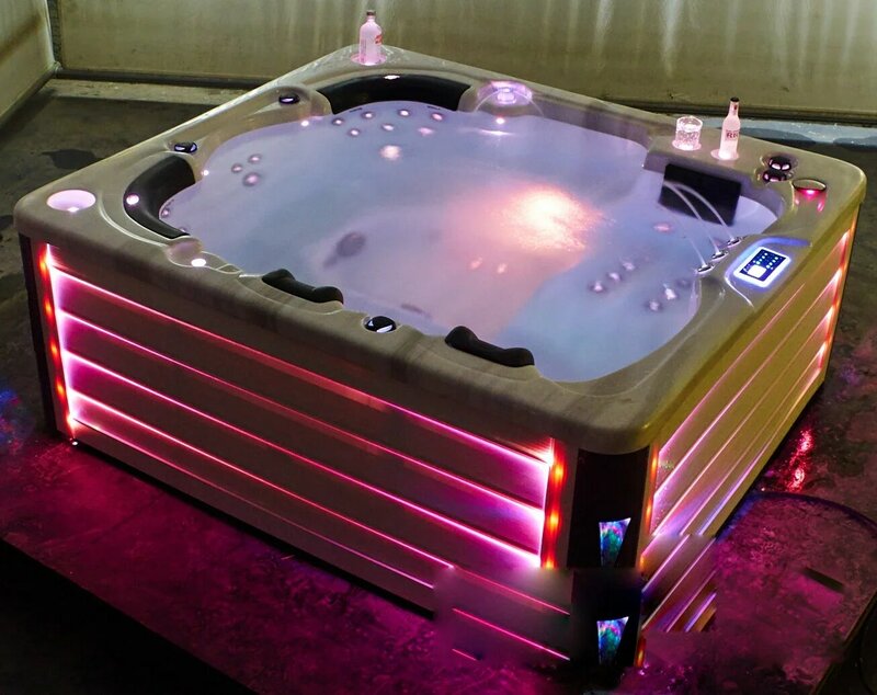 Luxo ao ar livre Massagem Hot Tub Spa, alta qualidade, 5 pessoas, 1920x1920x 800mm