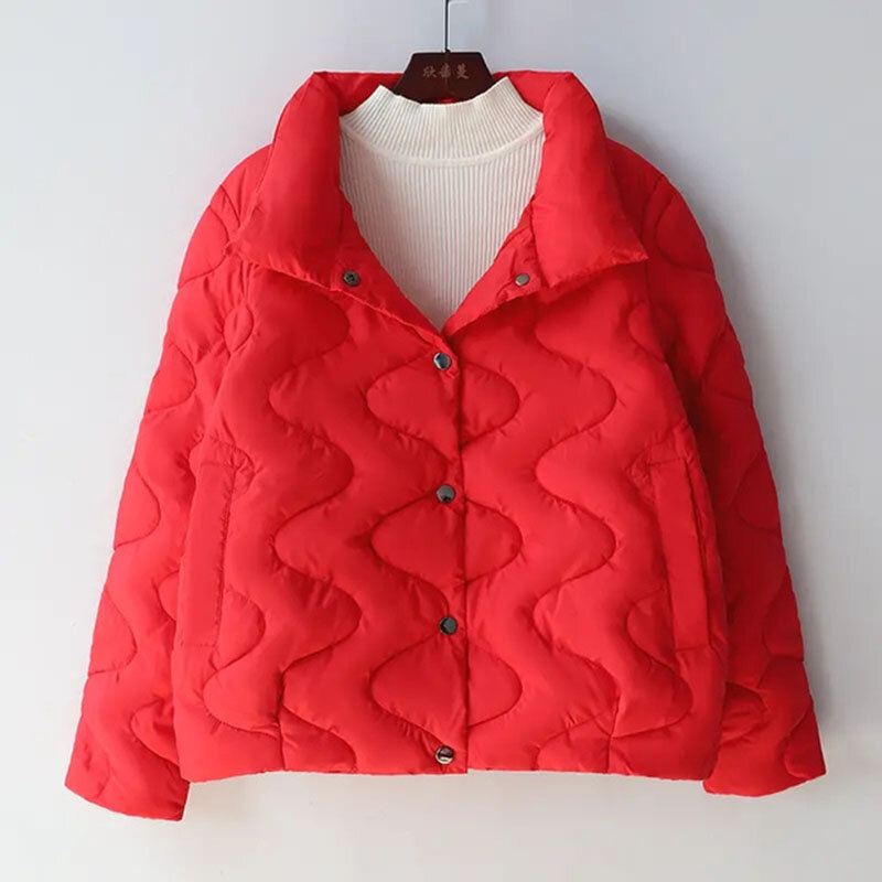 女性のための軽量コットンジャケット,新しい秋と冬のコート,韓国風,暖かいパーカー,女性のためのコート,2023