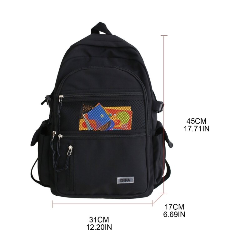 Sac à dos scolaire Sac à dos pour ordinateur portable Bookbag Sac d'école de voyage pour étudiants filles garçons