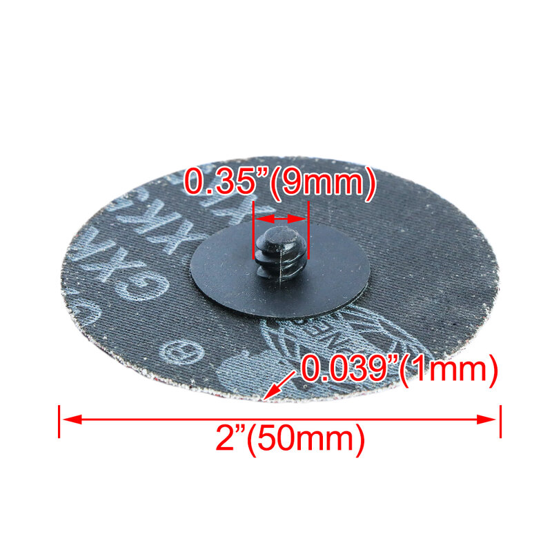 Быстросменные зернистые шлифовальные диски типа R, аксессуары для шлифовального станка, зернистость 2 дюйма, 50 мм