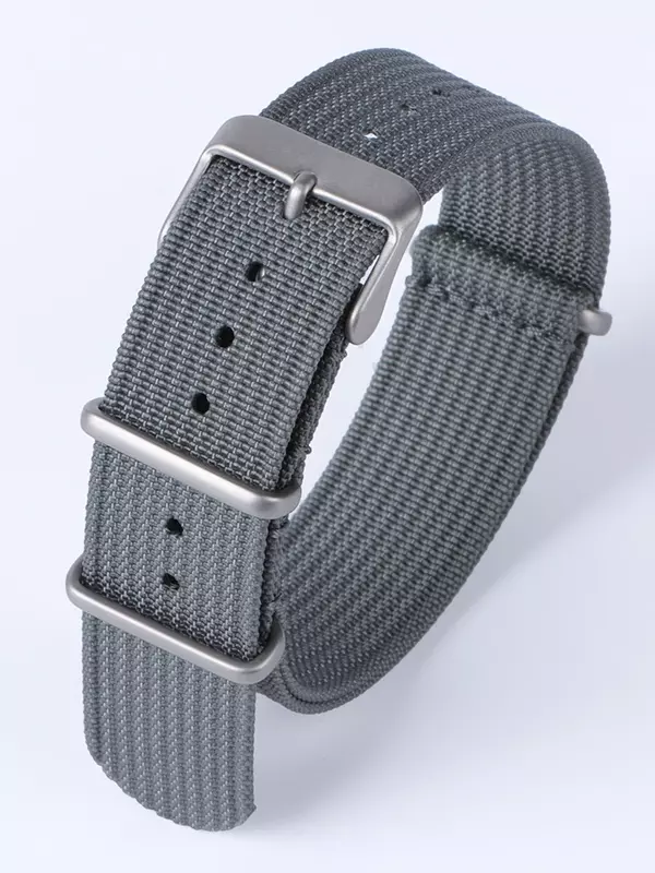 Bracelet de rechange rayé en Nylon tressé, 18, 20, 22mm, accessoires de montre