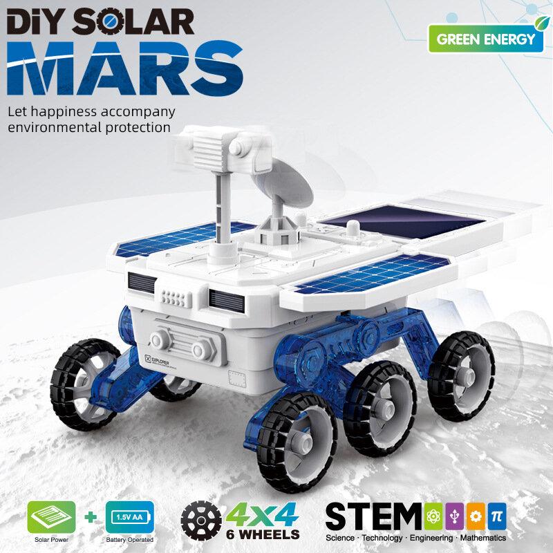 Kit d'assemblage de tige de voiture solaire pour enfants, bricolage, blocs éducatifs d'ingénierie, Kit d'expérimentation scientifique pour étudiants, cadeau d'anniversaire