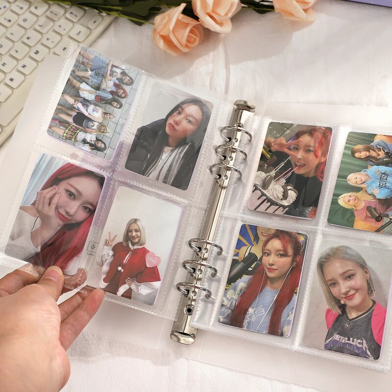 Creative A5 Frosted Album Loose-leaf Book 10Pcs Inner Page PVC Idol Card Photo Storage Book Binder Stationery Organizer Supplies