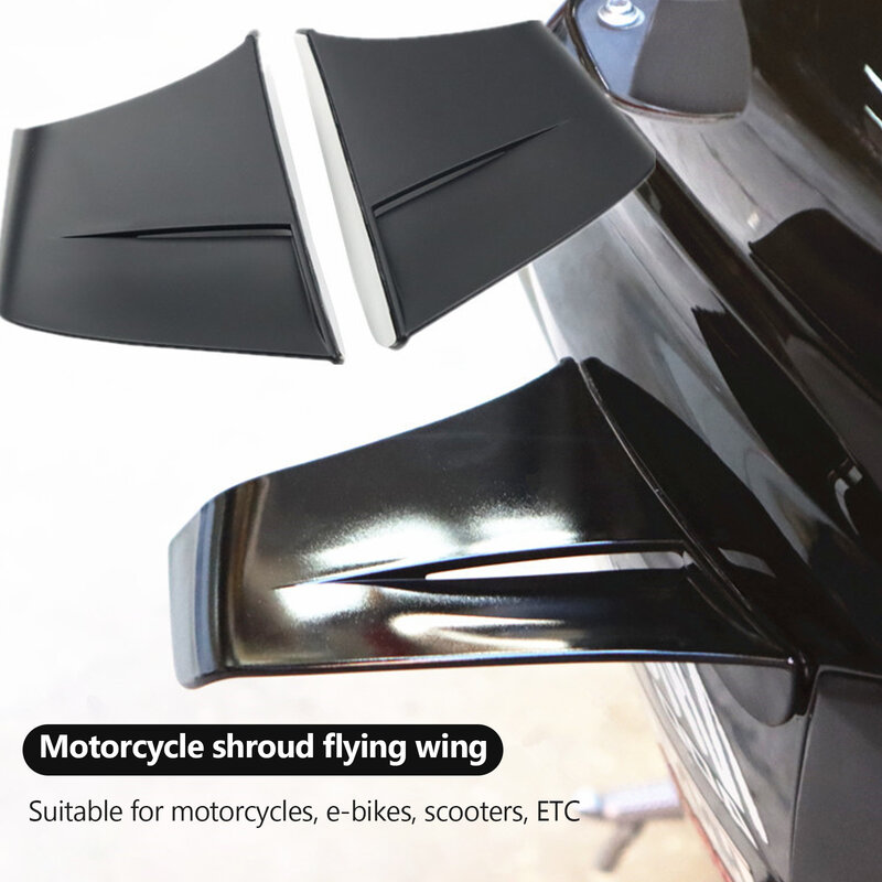 Voor Yamaha R3/R25 Cfmoto Motorfiets Universele Winglet Aerodynamische Spoiler Wing Kit Met Lijm Motorfiets Decoratie Sticker