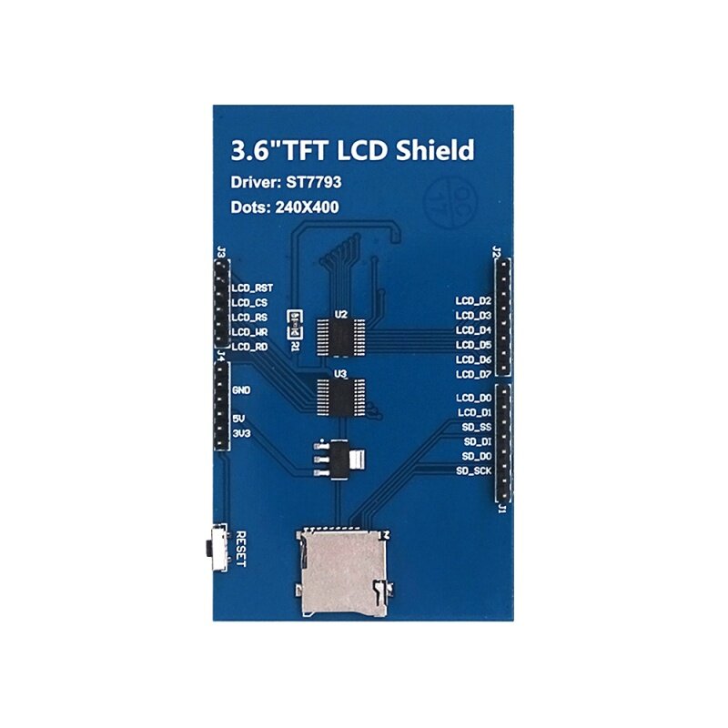 Display LCD TFT con touch screen Arduino compatibile da 3.6 pollici supporto UNO Mega2560.