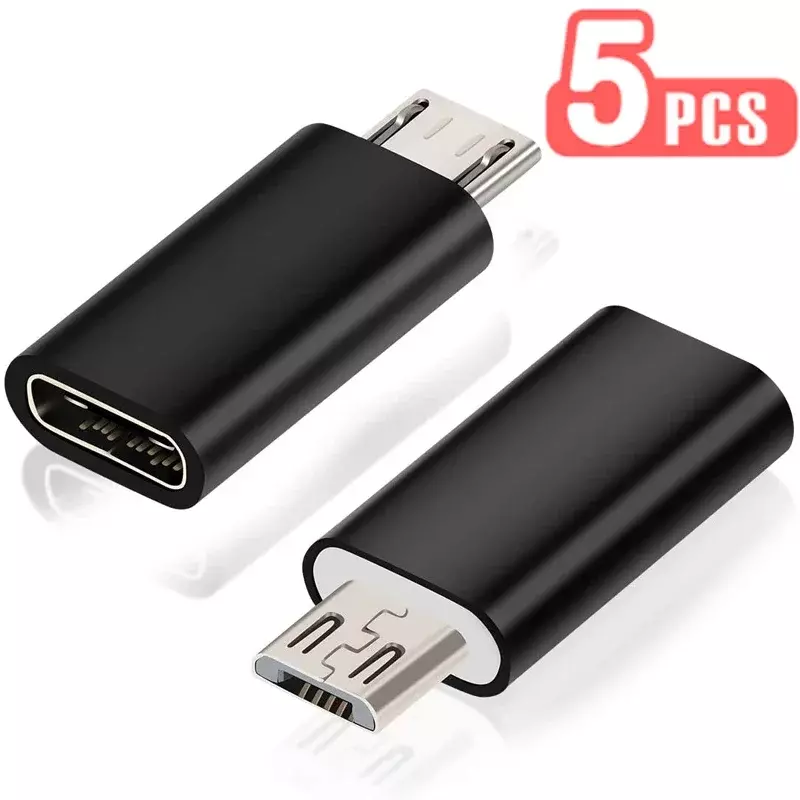 USB C 타입 암-마이크로 USB 수 어댑터 커넥터, 샤오미 레드미 화웨이 휴대폰 변환기, C타입 마이크로 USB 충전기 어댑터