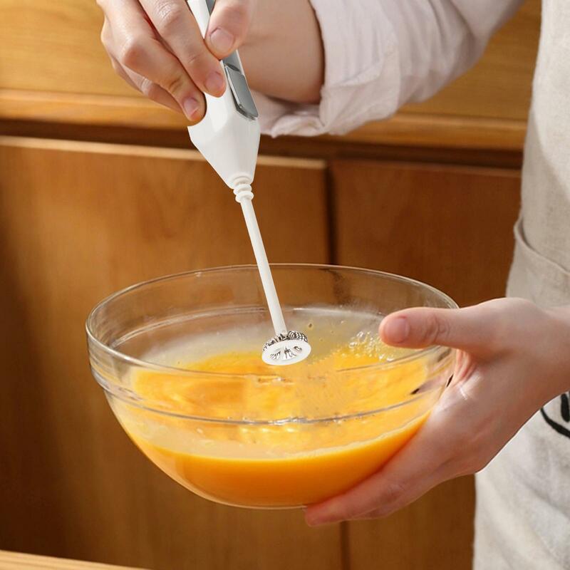 Electric Milk Frother Handheld Kitchen Gadget Coffee Stirrer Foam Maker Whisk for Latte Coffee Frappe Matcha Cappuccino