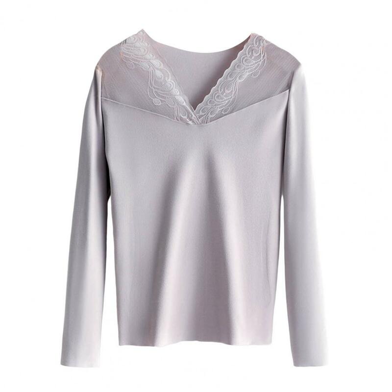 Модная Базовая Блузка, облегающее эластичное термобелье, утепленное Двухслойное базовое нижнее белье