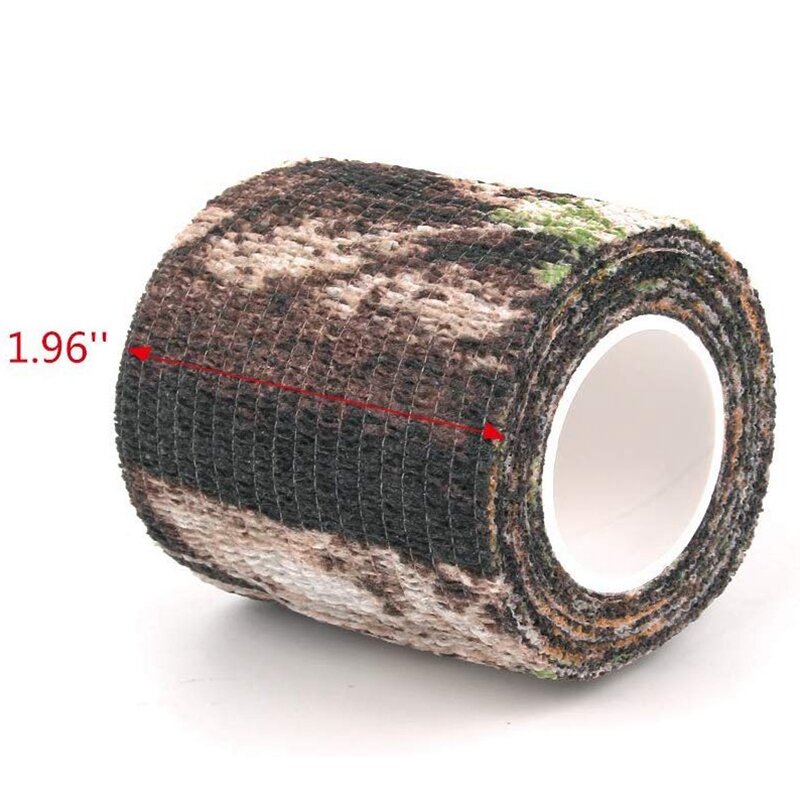 6 Roll Camouflage Tape Cling Scope Wrap Camo Stretch Bandage Zelfklevende Tape Voor Camping Jacht Fiets Telescoop