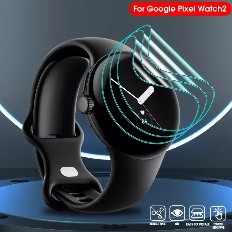 Untuk Google Pixel Watch 2 pelindung layar jam tangan pintar Film pelindung antigores Film jam tangan penutup penuh untuk jam tangan piksel 2