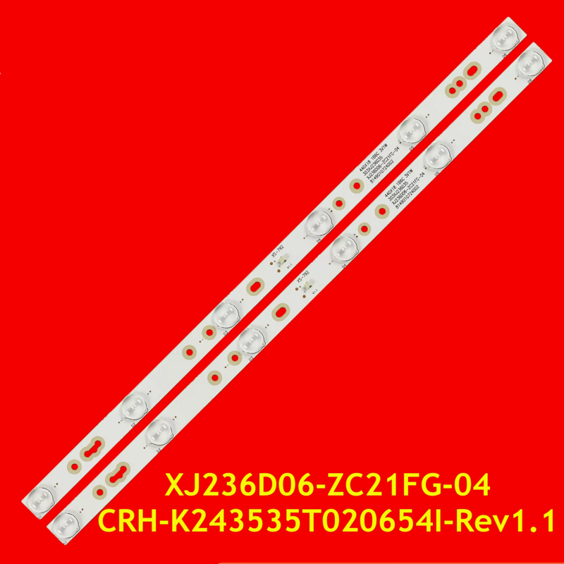 แถบไฟด้านหลังทีวี LED 10ชิ้นสำหรับ CN24TD820 CRH-K243535T020654I-Rev1.1 XJ236D06-ZC21FG-04 5 303XJ23603