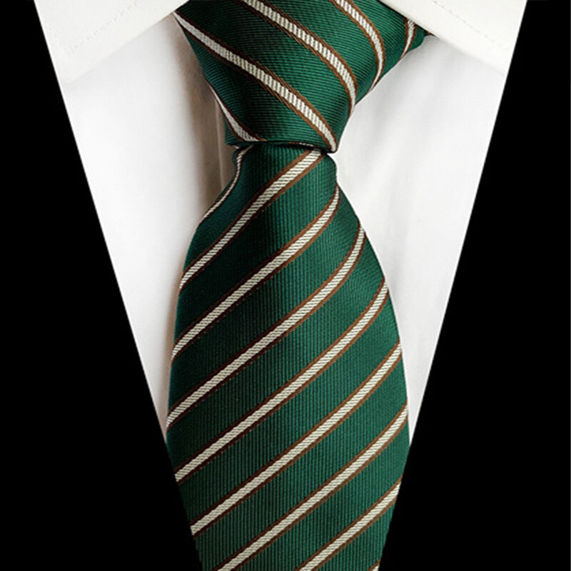 Gravata listrada para homens, gravata luxuosa com pescoço, terno Cravat, gravata para festa de casamento, presente masculino, 68 cores, 8cm