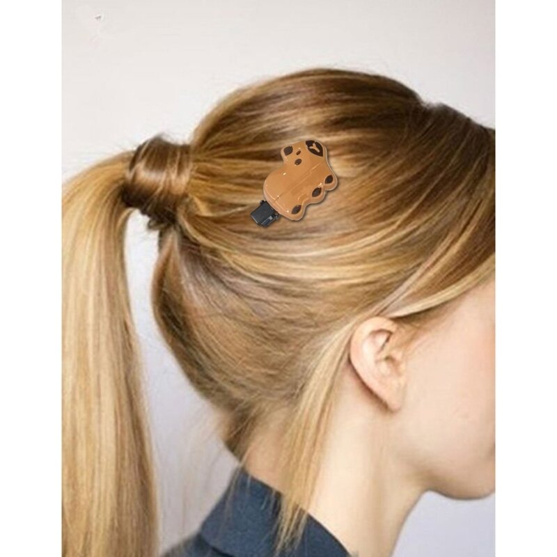652F Flache Clips für Mädchen, Haarnadel, Haargummi, Capybara-Ornamente, lustiges Tier für Frauen, Mädchenbündel, Haarspange,
