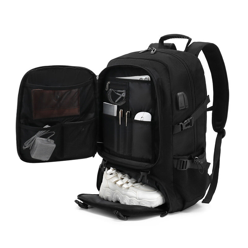 50L 80L duży plecak podróżny mężczyźni na co dzień oddzielna komora na buty torba biznesowa wodoodporne plecaki sportowe męskie