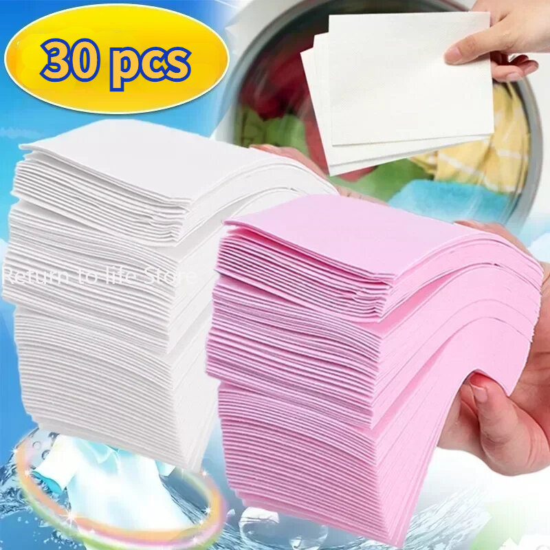Pastillas de detergente para la colada, 30 piezas, detergente concentrado en polvo, para ropa