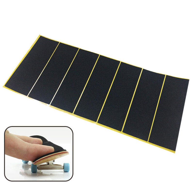 10Pcs/Lot Black Fingerboard Deck Uncut Tape Stickers Black Foam Grip Tape Non-slip Stickers 38mmx110mm