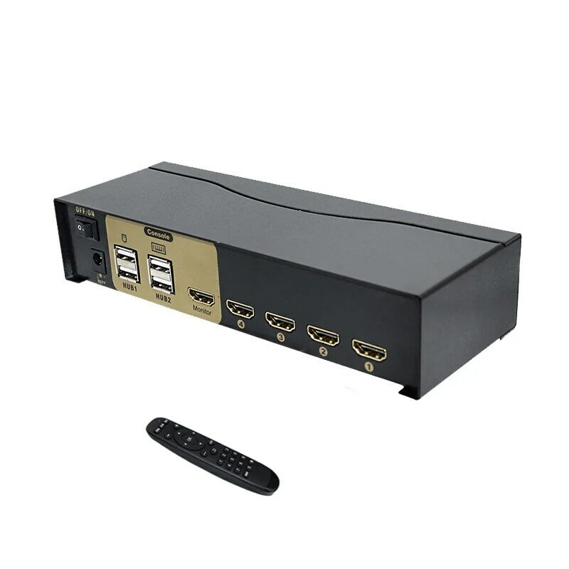 4Port USB KVM Smart Switch Hdmi-kompatibel USB Converter Empat Dalam Satu Keluar Komputer Berbagi Proyektor Keyboard Mouse Perangkat Monitor