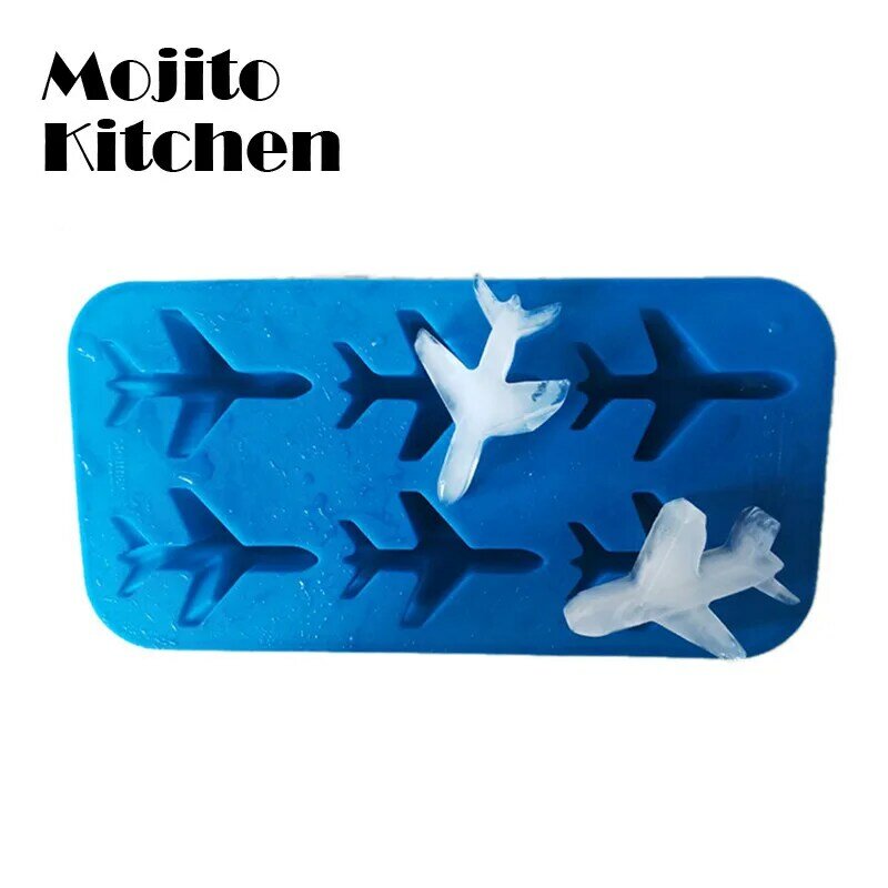 Silicone 3d Airplane Shape Ice Cube Ball Mold  Cream Maker Fondant Chocolate for Cakes Decorating