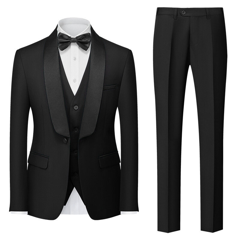 P-4 neue Anzug Anzug dreiteiligen Anzug für Männer Doppels chlitz Kleid Anzug Business-Kleid für Männer