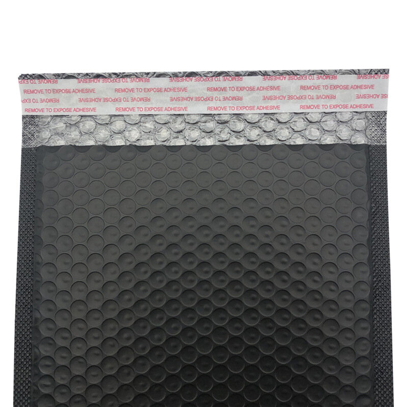 50 buah tas amplop mutiara hitam untuk amplop gelembung pembungkus kantor amplop empuk untuk kemasan hadiah tas mandiri