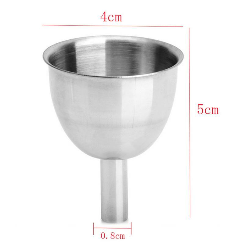 Small Mouth Funnels Bar Wine Flask Funnel Mini Stainless Steel For Filling Hip Flask Narrow-Mouth Bottles Kitchen Jug Funnel