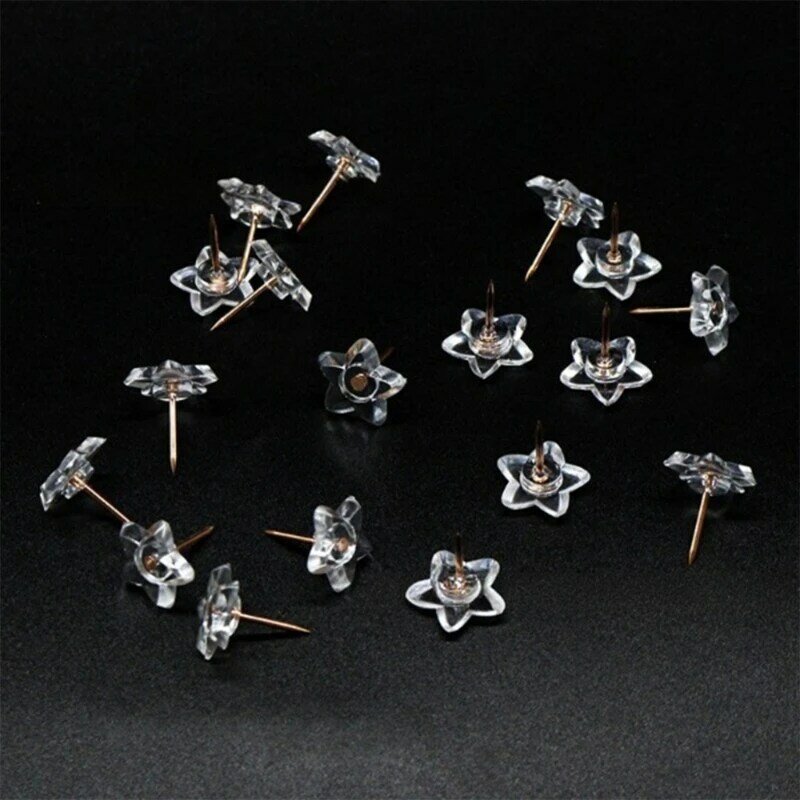 100PCS Plastic Sewing Pins with Box Quilting Pins Pushins Map Pins