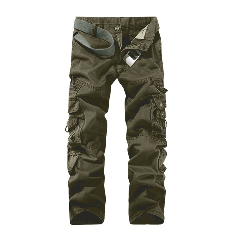 Tactical Pants Men‘S Multi-Pocket Washed Overalls Men Loose Cotton Pants Male Cargo Pants For Male Casual Outwear Trousers 2024