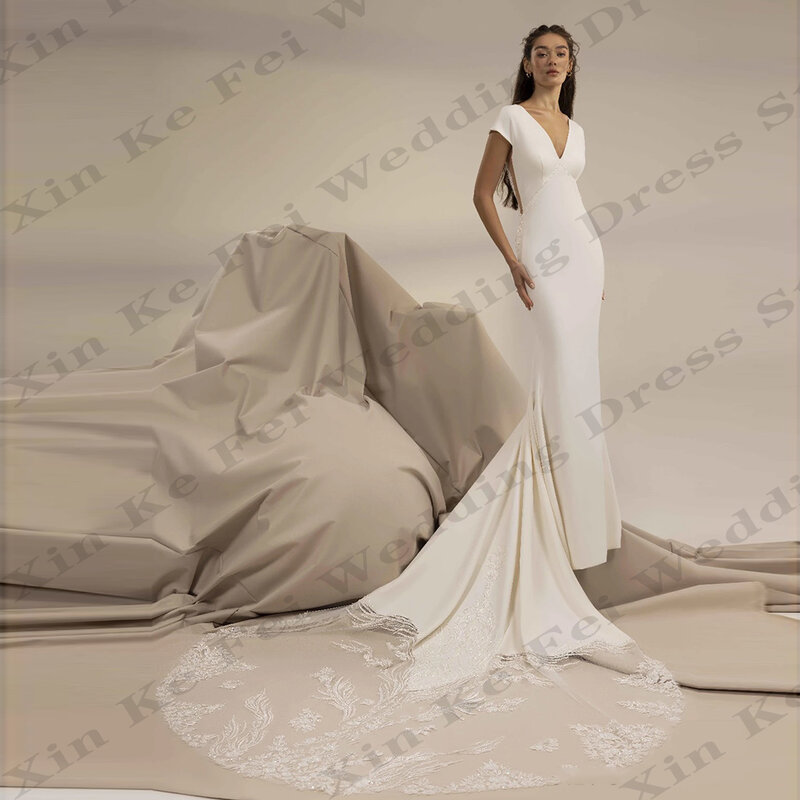 Robe de sirène en dentelle pour femmes, style bohème, minimaliste, princesse, Rhde promo, mariage, soirée sur la plage