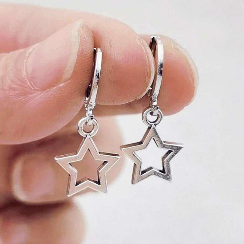 Boucles d'oreilles Tremella Star pour femmes, bijoux de vacances, mini boucles d'oreilles mignonnes, cadeaux de mode créatifs, 2.6cm x 1.2cm
