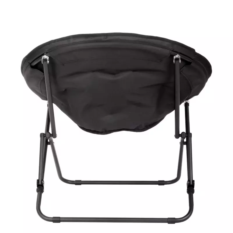 Mainstays Saucer Chair for Kids and Teens, Black