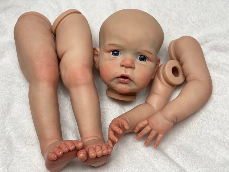 25-26 Cal Sandie Un/malowane zestawy lalek Bebe odrodzonych lalki bez montażu niedokończony zestaw lalek odrodzonych grzeszników zestaw części ciała do lalek Reborn
