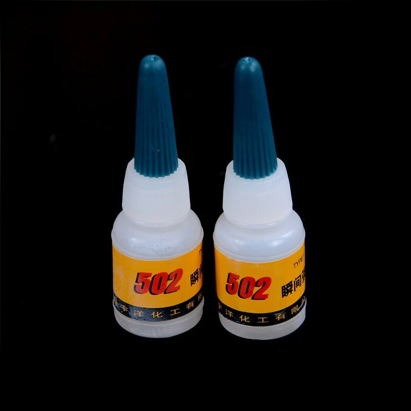 New 502 Super Glue Instant Quick-drying Cyanoacrylate Adhesive Strong Bond Fast Crafts Repair 2Pcs
