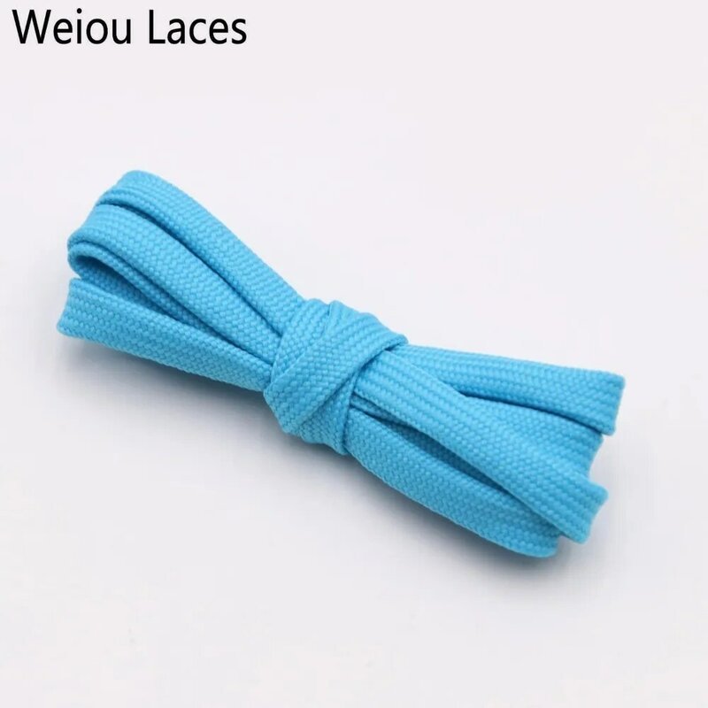 Weiou New 7mm 34 Solid Colors Shoelace A Pair Of Classic Hollow Double Flat Shoelace Woven Laces Sports Casual Bootlaces Lacet